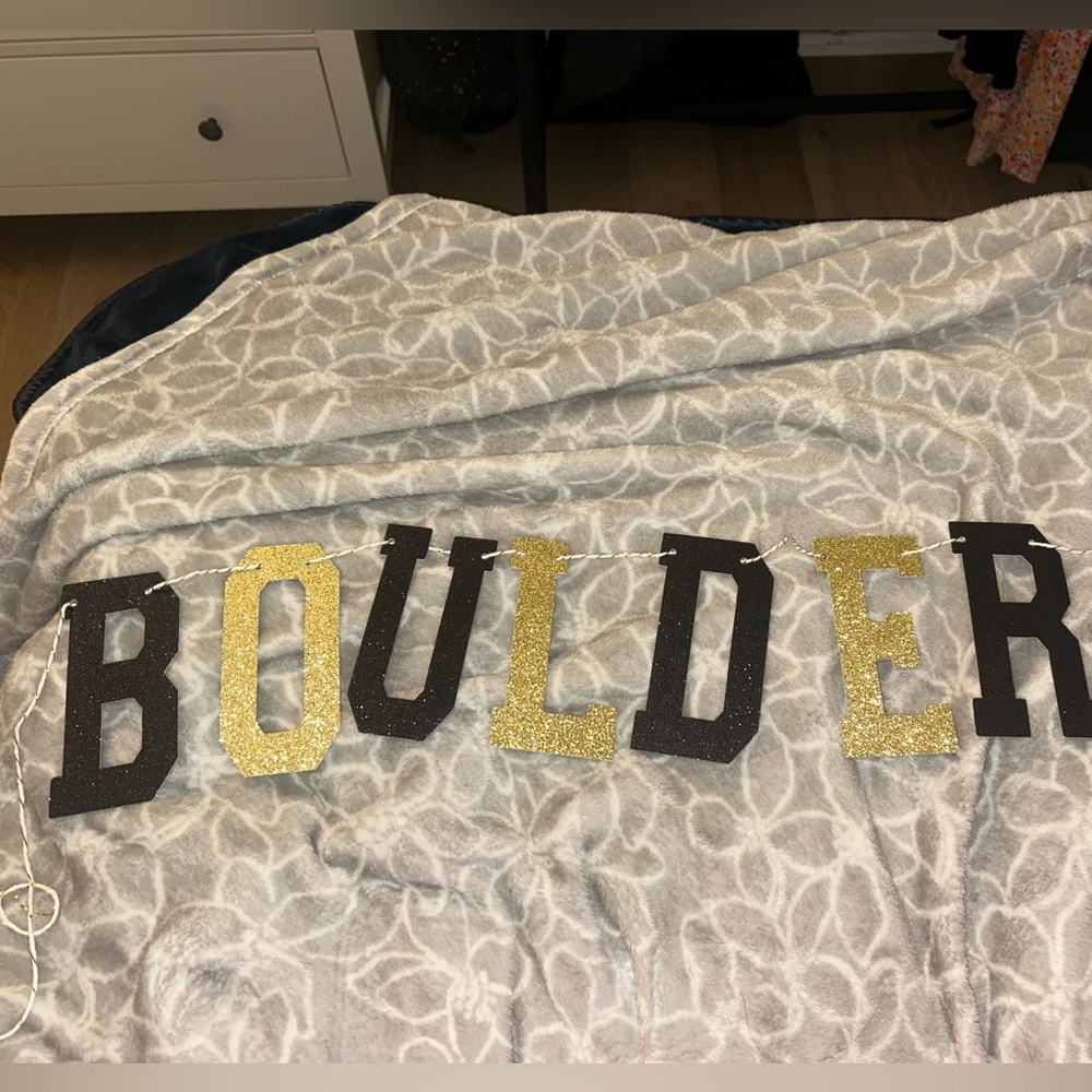 “Boulder Bound” Glitter Banner